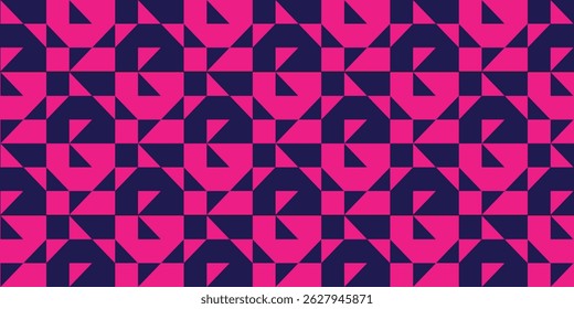 Triangular and Triangle Shapes and Designs Purple and Blue Colors Geometric Pattern Abstract Pattern Seamless 