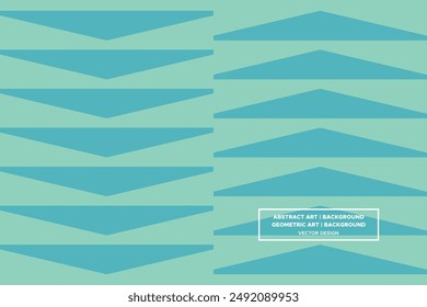 Triangular and Triangle Shapes Green Colors Modern Abstract Background Geometric Background