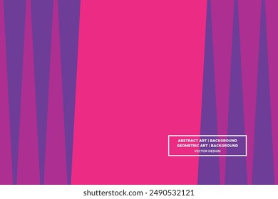 Triangular and Triangle Shapes Purple and Red Colors Modern Abstract Background Geometric Background