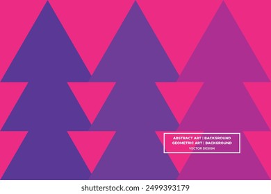 Triangular and Triangle Shapes Purple and Red Colors Modern Abstract Background Geometric Background