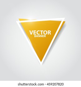 Triangular vector banner design