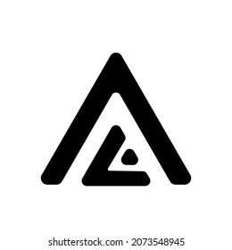 triangular vector design with a few modifications and looks elegant to be used as a logo