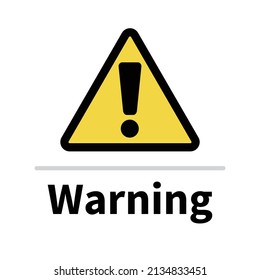 Triangular warning or caution signs.