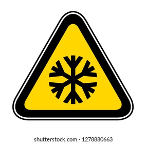 Triangular yellow Warning Hazard Symbol, vector illustration