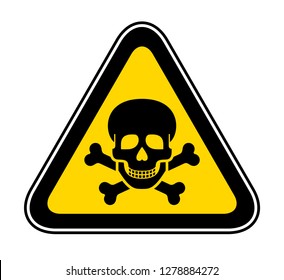 Triangular yellow Warning Hazard Symbol, vector illustration