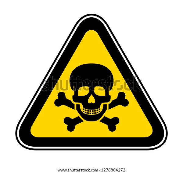 Triangular Yellow Warning Hazard Symbol Vector Stock Vector Royalty Free