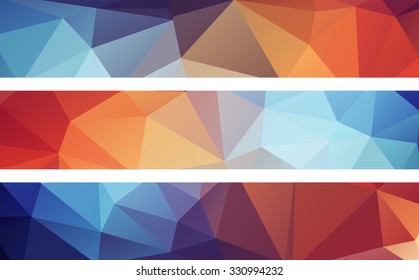 Triangulated Abstract Banner