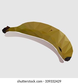 triangulated banana, vector 