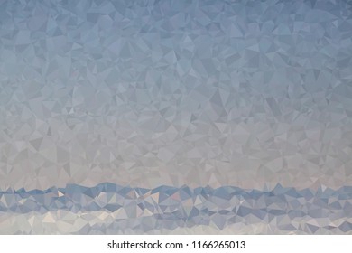 triangulated mountain chains on the horizon 