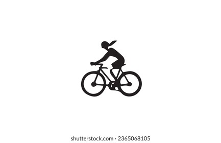 Triathlon Activity black Logo icons - swimming running bike. Simple sports white background