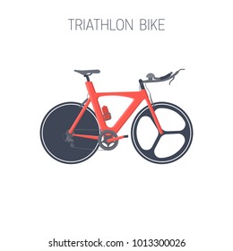 Triathlon Bike. Vector Illustration.