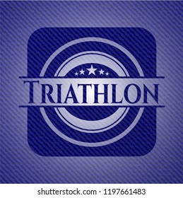 Triathlon with jean texture