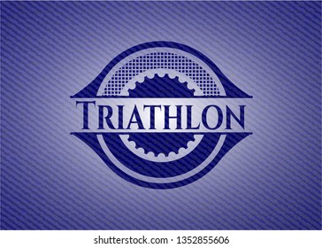 Triathlon with jean texture
