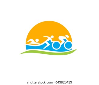 Triathlon Logo Vector