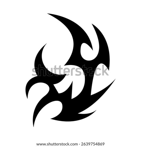 Tribal 2 Y2K Icon Logo Patch Apparel Fashion Vector Design K69, Commercial Use