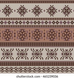 Tribal abstract geometric seamless pattern, navajo style
