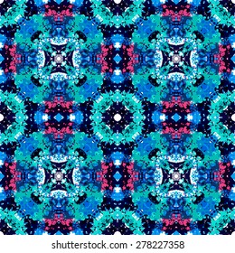 tribal abstract hand-drawn seamless pattern