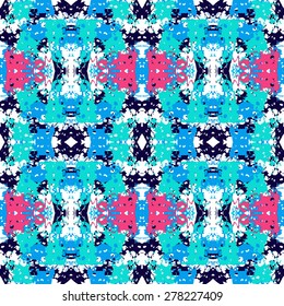tribal abstract hand-drawn seamless pattern