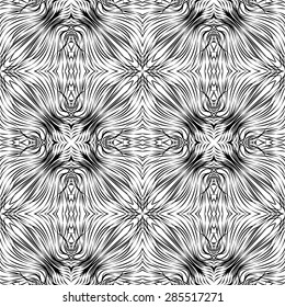tribal abstract hand-drawn seamless pattern