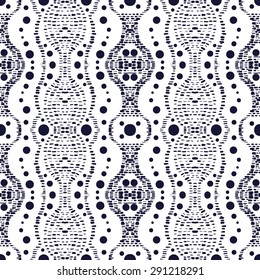 tribal abstract hand-drawn seamless pattern