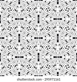 tribal abstract hand-drawn seamless pattern