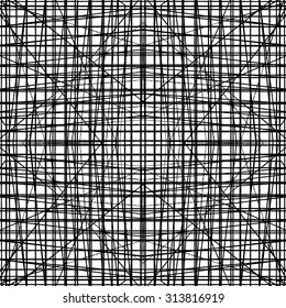 tribal abstract hand-drawn seamless pattern