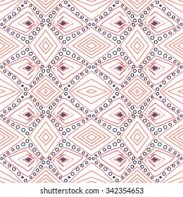 tribal abstract hand-drawn seamless pattern