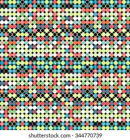 tribal abstract hand-drawn seamless pattern