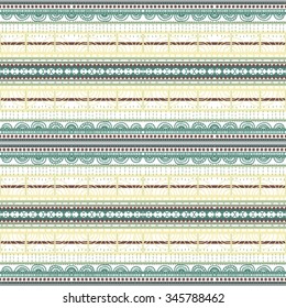 tribal abstract hand-drawn seamless pattern