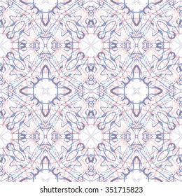tribal abstract hand-drawn seamless pattern