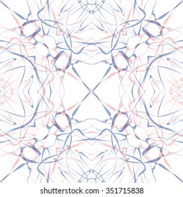 tribal abstract hand-drawn seamless pattern