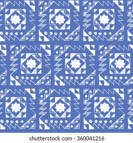 tribal abstract hand-drawn seamless pattern