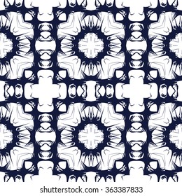 tribal abstract hand-drawn seamless pattern