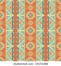 tribal abstract hand-drawn seamless pattern