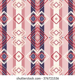 tribal abstract hand-drawn seamless pattern