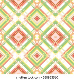 tribal abstract hand-drawn seamless pattern