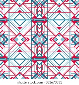 tribal abstract hand-drawn seamless pattern