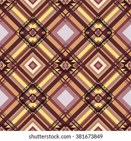 tribal abstract hand-drawn seamless pattern
