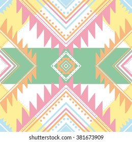 tribal abstract hand-drawn seamless pattern