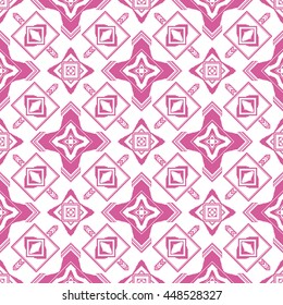 tribal abstract hand-drawn seamless pattern