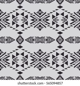 tribal abstract hand-drawn seamless pattern