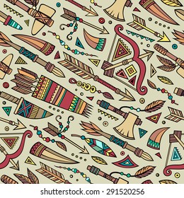 Tribal abstract native ethnic vector seamless pattern  