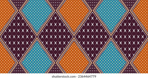 Tribal Abstract Vibrant Textile Art, African Inspired Art for Modern Fashion Statements, Creation with Vibrant Colors, Ethnic Motif, Artwork with Cultural Fusion