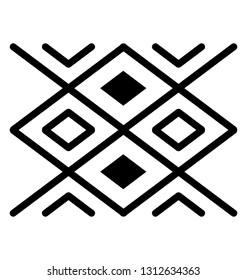Tribal adinkra symbol, african spiritual tattoo 