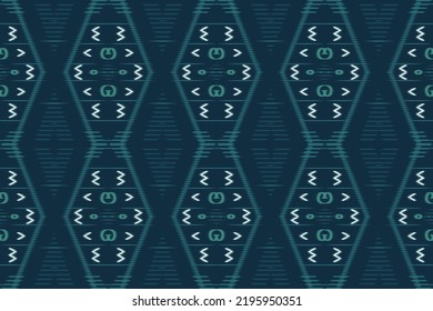 Tribal African Aztec tradination ethnic pattern wallpaper vector seamless design. Simple ikat motifs Navajo nation Geometric shapes textiles art on cream colour background for print fabric par saree