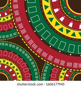 Tribal African pattern. Colorful abstract background