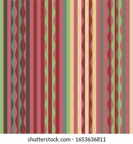 Tribal African Wave Modern Vector Seamless Pattern