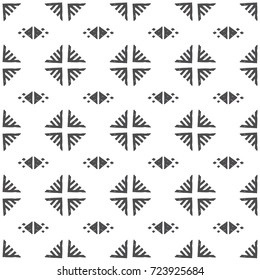 Tribal american indian seamless pattern. Vector hand drawn geometrical ethnic ornament with northern motifs