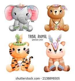 Tribal animal, jungle animal, vector illustration