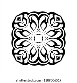 Tribal Armband Tattoo Design Vector Art Illustration